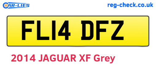 FL14DFZ are the vehicle registration plates.