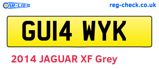 GU14WYK are the vehicle registration plates.