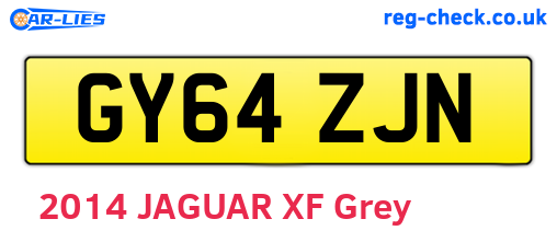 GY64ZJN are the vehicle registration plates.