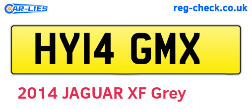 HY14GMX are the vehicle registration plates.