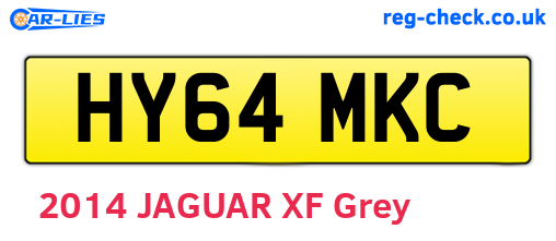 HY64MKC are the vehicle registration plates.