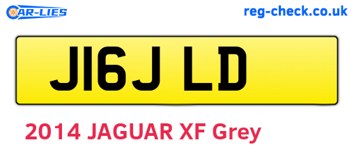 J16JLD are the vehicle registration plates.
