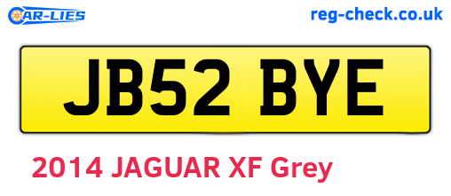 JB52BYE are the vehicle registration plates.