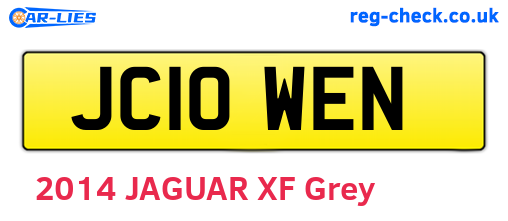 JC10WEN are the vehicle registration plates.