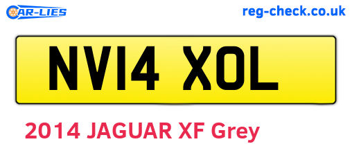 NV14XOL are the vehicle registration plates.