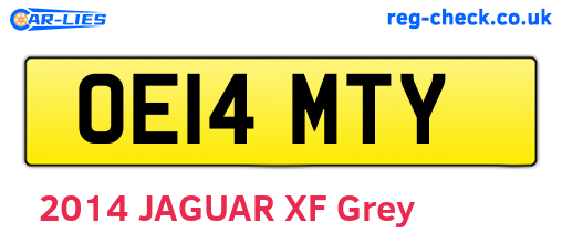 OE14MTY are the vehicle registration plates.