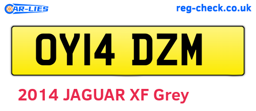OY14DZM are the vehicle registration plates.