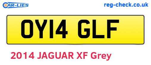 OY14GLF are the vehicle registration plates.