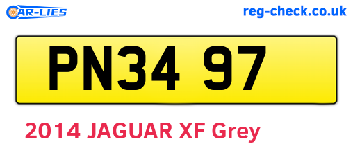 PN3497 are the vehicle registration plates.
