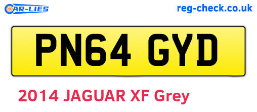 PN64GYD are the vehicle registration plates.