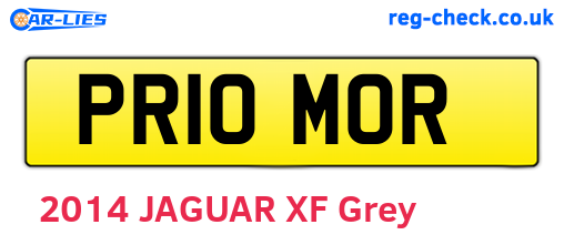 PR10MOR are the vehicle registration plates.
