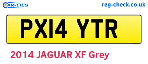 PX14YTR are the vehicle registration plates.