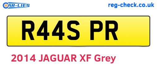 R44SPR are the vehicle registration plates.