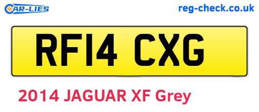 RF14CXG are the vehicle registration plates.