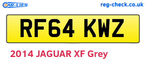 RF64KWZ are the vehicle registration plates.