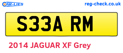 S33ARM are the vehicle registration plates.