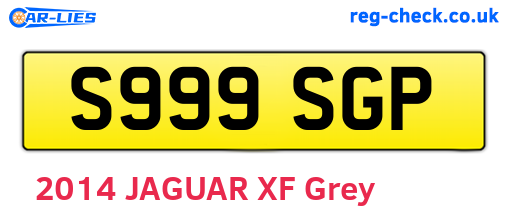 S999SGP are the vehicle registration plates.