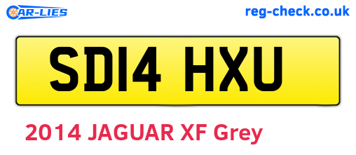 SD14HXU are the vehicle registration plates.