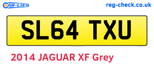 SL64TXU are the vehicle registration plates.