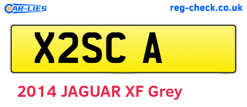 X2SCA are the vehicle registration plates.