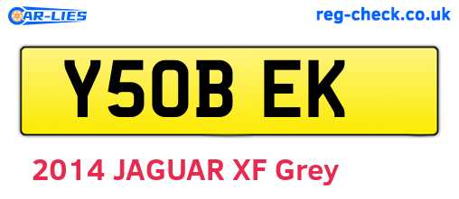 Y50BEK are the vehicle registration plates.