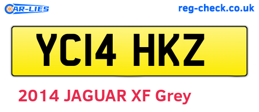 YC14HKZ are the vehicle registration plates.