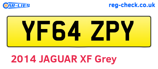 YF64ZPY are the vehicle registration plates.