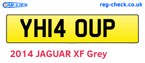 YH14OUP are the vehicle registration plates.