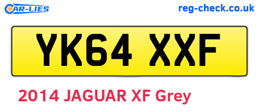 YK64XXF are the vehicle registration plates.
