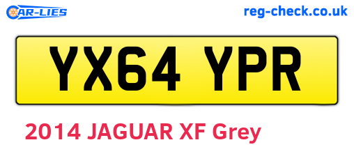 YX64YPR are the vehicle registration plates.
