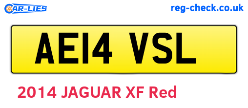 AE14VSL are the vehicle registration plates.