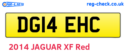 DG14EHC are the vehicle registration plates.