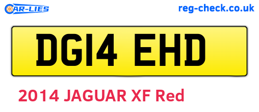 DG14EHD are the vehicle registration plates.