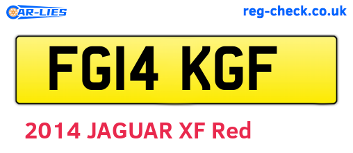 FG14KGF are the vehicle registration plates.