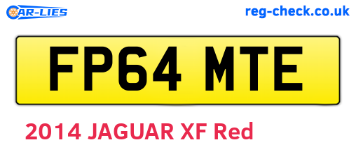 FP64MTE are the vehicle registration plates.