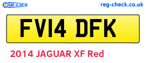 FV14DFK are the vehicle registration plates.