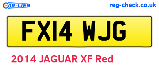 FX14WJG are the vehicle registration plates.