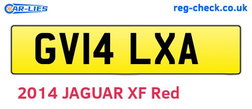 GV14LXA are the vehicle registration plates.