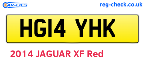 HG14YHK are the vehicle registration plates.