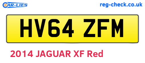HV64ZFM are the vehicle registration plates.