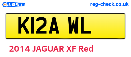 K12AWL are the vehicle registration plates.