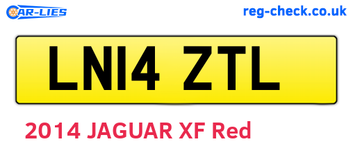 LN14ZTL are the vehicle registration plates.