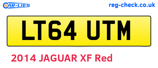 LT64UTM are the vehicle registration plates.