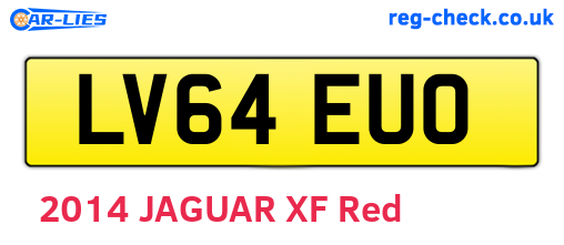 LV64EUO are the vehicle registration plates.