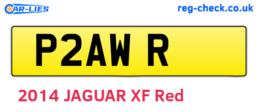 P2AWR are the vehicle registration plates.