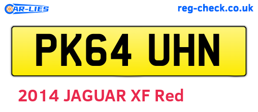 PK64UHN are the vehicle registration plates.