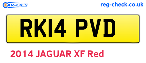 RK14PVD are the vehicle registration plates.