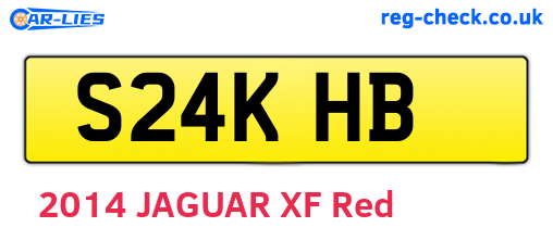 S24KHB are the vehicle registration plates.