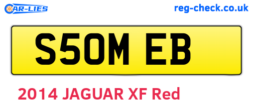 S50MEB are the vehicle registration plates.