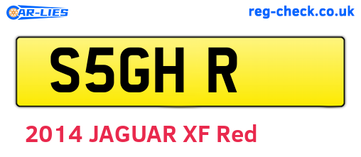 S5GHR are the vehicle registration plates.